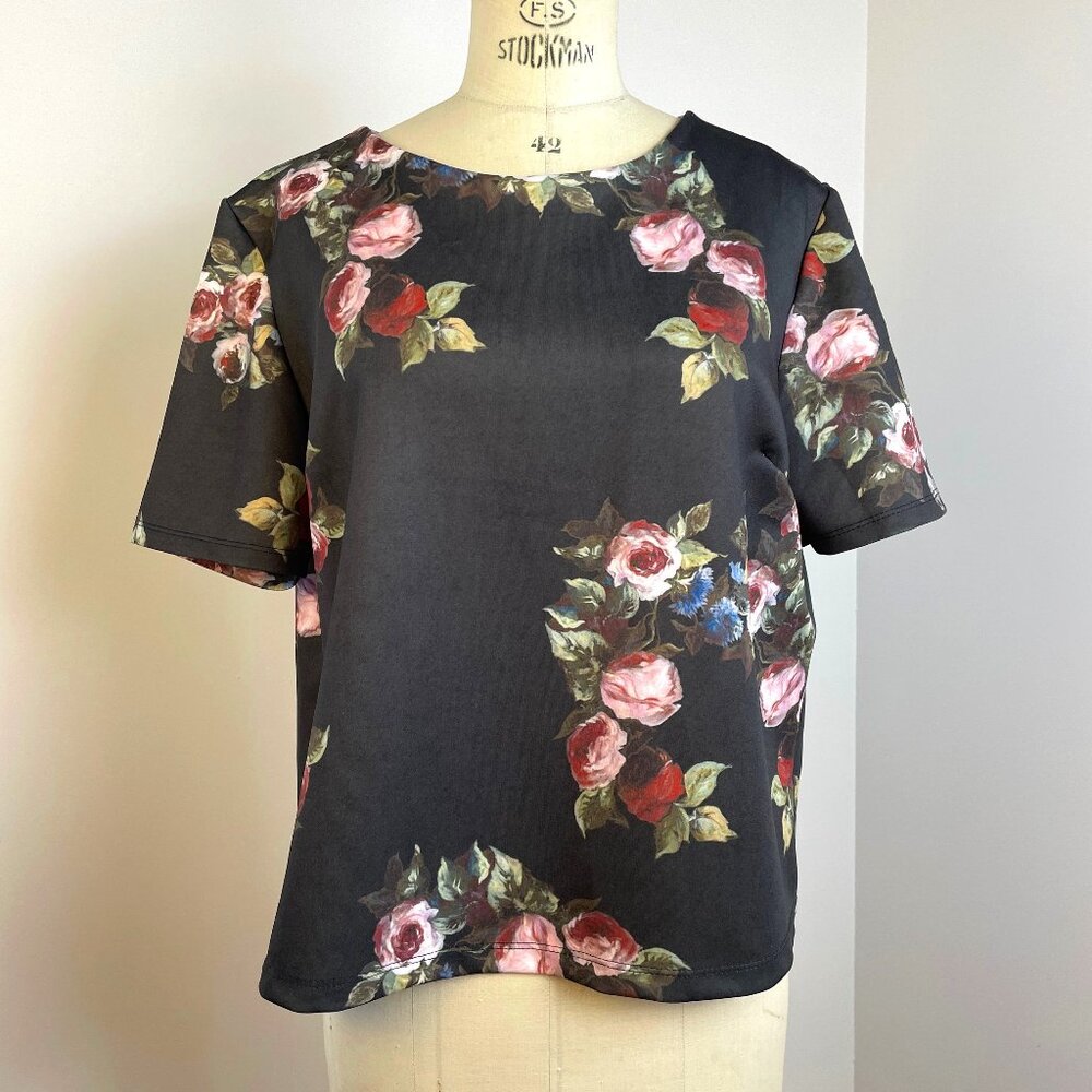 Simons Moody Peony Top - Made in Italy